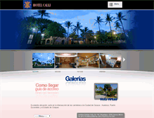 Tablet Screenshot of hotelcalli.com